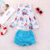 Mermaid Kids Baby Girls Sleeveless Tops T-shirt Shorts Pants Outfits Clothes USA