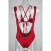 2pcs Swimwear Padded Zipper Bra Thong Bikini Set Push Up Beach Bathing Swimsuit