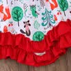 Kids Toddler Baby Girl Christmas Dress T-Shirt TopsHeadband Outfits Clothes Set
