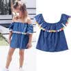 Summer Toddler Baby Girls Embroidery Flower Dress Sundress Party Dresses Clothes