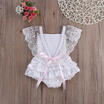 Verano Bebé Niña Ropa Encaje Floral Body Pelele Braga Trajes Una Pieza
