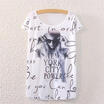 Women Summer Short Sleeve Floral Shirt Blouse Tops Loose T Shirt Casual Tee TOP