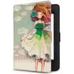 Natusun K5-04 Kindle 958 Protector Case Kindle Paperwhite 123 Electric Paper Book Sleeping Leather Case Painted Girl