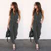 US Ladies Jumpsuit Striped Women Summer Casual Sleeveless Romper Fashion New