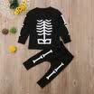 US Baby Clothes Toddler Boy Girl Kid Clothes Pullover Top &Pants Outfits Cartoon