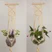 Pot Holder Macrame Plant Hanger Hanging Planter Basket Jute Rope Braided Craft
