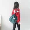 US Women Fashion School Bags Corduroy magnetic button Shoulder Canvas Tote Bags