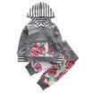 UK Newborn Infant Baby Girls Tops HoodieFloral Pants 2PCS Outfits Clothes Set