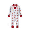 Family Matching Pajamas Kids Mom Dad Cute Santa Claus Printed Jumpsuit Sleepwear