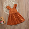 Newborn Baby Girls Infant Bowknot Sleeveless Outfit Ruffled Vest Dress Sundress