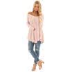 Plus Size Women Ladies Off Shoulder Long Sleeve Blouse Casual Loose T Shirt Tops