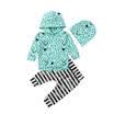 Toddler Baby Girls Striped Outfits Clothes Hoodie Tops Pants 2PCS Outfits Set