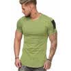 Oversize Herren Vintage T-Shirt Basic Shirt Round Neck Zipper