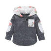 Toddler Baby Girls Floral Hooded Tops Blouse Kids Autumn Sweatshirts T-shirts UK