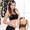 Women Feather V Neck Vest Cami Tank Bardot Crop Top Tube Blouse Clothing New