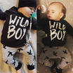 US 2PCS Newborn Toddler Baby Kids Boy Clothes T-shirt TopsLong Pants Outfit Set
