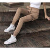 Womens Skinny Pencil Pants High Waisted Stretch Slim Fit Denim Trousers New CA