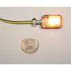 2pcs 6LED Motorcycle Amber Turn Signal Lights Blinker Indicator Lamp Black ELT