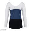 UK Women T Shirt Casual Long Sleeve Sweater V-Neck Blouse Ladies Slim Casual Top