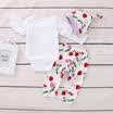 US Stock Newborn Baby Girls Tops Romper Floral Pants Outfits Set Clothes 3-24M