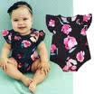 Summer Infant Baby Girl Bodysuit Floral Romper Jumpsuit Outfits Sunsuit Clothes