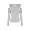 Fashion Womens Loose Long Sleeve Tops Blouse Shirt Casual Cotton T-shirt