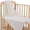 Tile bamboo fiber baby bath towel towel baby with soft terry neonatal bath towel DL508C white 140 70cm