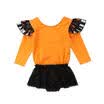 US Newborn Kid Baby Girl Long Sleeves Romper Jumsuit Bodysuit Lace Dress Outfit