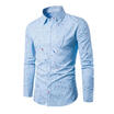 Fashion Mens Long Sleeve Oxford Formal Casual Suits Slim Fit Dress Shirts Shirt
