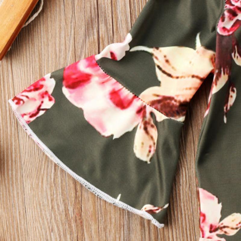 Newborn Infant Baby Girls Clothes Floral Flower Bodysuit Romper Jumpsuit Outfits