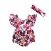 Lovely Newborn Baby Girls Floral Romper Bodysuit Jumpsuit Outfit Sunsuit Clothes