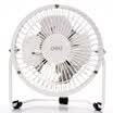 Deli 3680 USB all-metal mini desktop fan small fan fan student dormitory fan white
