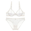 Fashion Transparent Ultra-thin Lingerie Underwear Solid Lace See Through Intimates Women Bra set