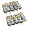 Lámpara 3W 10pcs G4 LED Lámpara SMD 3014 AC 220V Luz Blanca Cálida Proyector De ángulo De 360 Grados