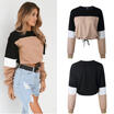 Fashion Womens Ladies Summer Long Sleeve Loose T-Shirt Casual Blouse Shirt Tops