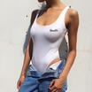 US Summer Women Sleeveless Bodysuit Stretch Ladies Body Tops T-shirt Jumpsuit