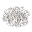 100 Pcs Dental Polishing Prophy Brush Nylon Bowl Polishing Prophy Brushes Dental White Polisher Snap-On Flat Type Prophy Brushes D