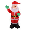 18m Inflatable Waving Hand Father Christmas Inflatable Santa Claus Cute Xmas Decoration 59ft Outdoor Inflatable Statues