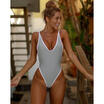 US Sexy Womens Backless One Piece Monokini Swimwear Beachwear Push Up Swimsuit
