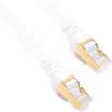 Sanba SANBAO CAT-725W seven class of pure copper-plated double-shielded flat cable white