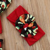 Summer Toddler Kids Baby Girls Fruit Floral Crop Tops Shorts 3PCS Outfits Set