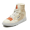 Mens flannel fashion leisure boots warm high-top shoes