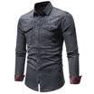 Men Casual Stylish Slim Fit Long Sleeve Casual Business Formal Dress Shirts Tops