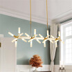 Baycheer HL487675 Novelty Home Decoration LED Frosted Linear Chandelier 24 Light in Warm Light4527"