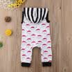 Cute Newborn Baby Boys Girls Santa Xmas Hooded Romper Bodysuit Jumpsuit Outfits