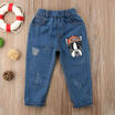 Toddler Kids Baby Boy Girls Child Ripped Denim Jeans Pants Trousers Clothes 2-6Y