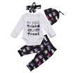 Newborn Kids Infant Baby Girls Clothes Romper Jumpsuit BodysuitPants Outfit Set