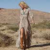 Women Summer Boho Chiffon Party Evening Beach Dresses Long Maxi Dress Sundress I
