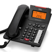 TCL HCD868 180 TSD Fixed Corded Telephone Landline Caller ID Battery Free Hands Hook Speaker Wall-mounted House Sewing Black