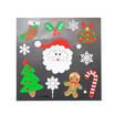 Christmas Paper Sticker Decoration Santa Claus Snowman Christmas Tree DIY Album Scrapbooking Seal Sticker Stationery Gift
